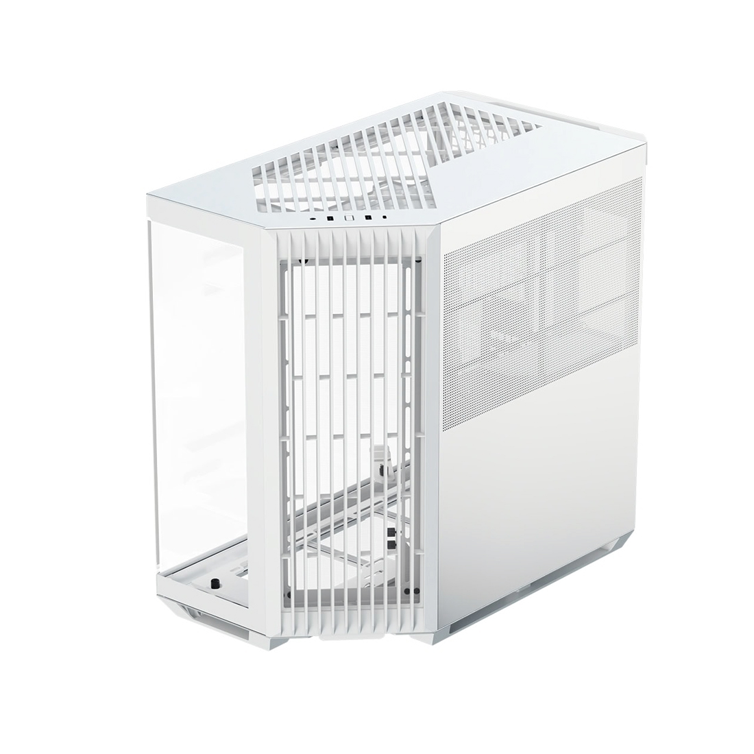 Корпус AeroCool APNX V1 W, Midi Tower, ATX, White, 2x3.5"/6x2.5", 2xUSB3.2, USB-C
