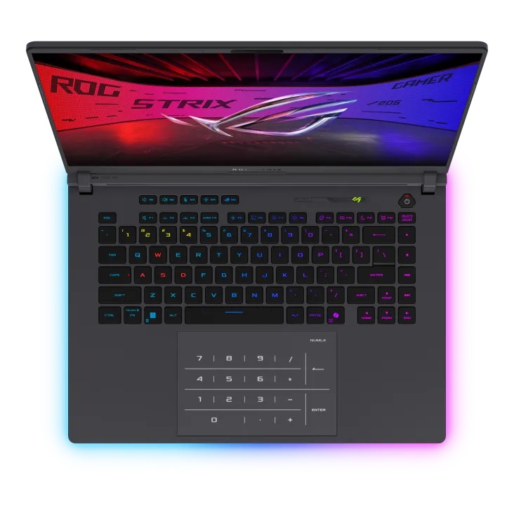 Ноутбук Asus G615LW, Core U9 275HX/16''WQXGA/32GB/1TB/GF RTX5080 16GB/LAN/DOS