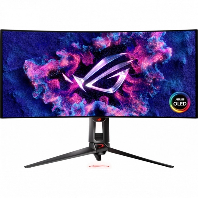 Монитор 34" Asus ROG Swift PG34WCDM,Black,OLED,3440x1440@240Hz,450кд/м2,1500000:1,0.03ms,USB,HDMI,DP