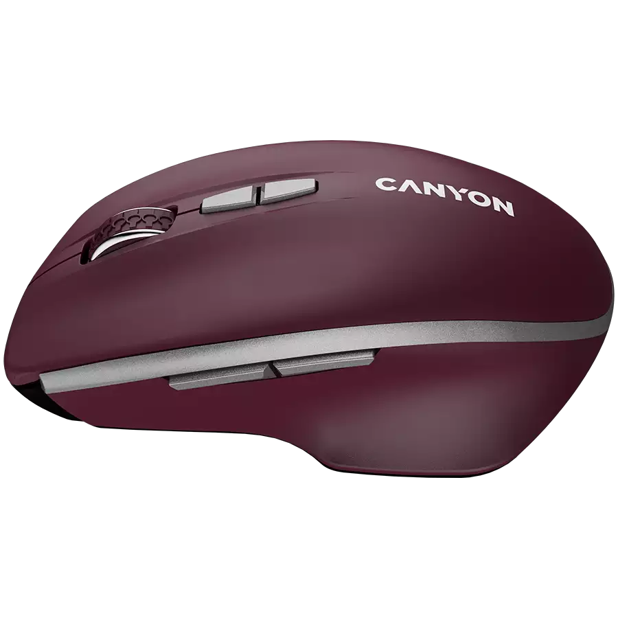 CANYON mouse MW-21 BlueLED 7buttons Wireless Burgundy Red