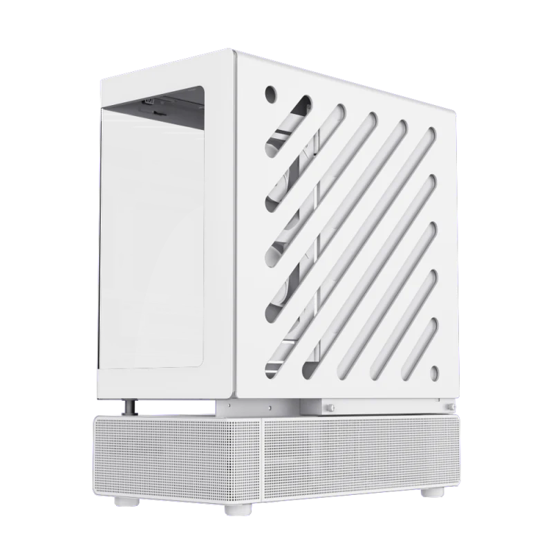 Корпус GameMax N80 WH, Midi Tower, ATX, White, 2x3.5"/2x2.5", 2xUSB3.0, USB-C, RGB