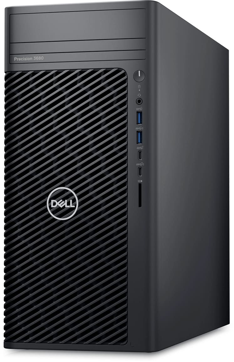 Рабочая станция Dell/Precision 3680 CTO Base/Tower/3г/Core i7/14700/2,1 GHz/16 Gb/M.2 PCIe SSD/512 Gb/T1000/8 Gb/Windows 11/Pro/64/Многоязычная