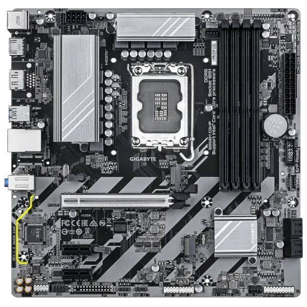 Матплата Gigabyte B860M D3HP, iB860, S1851, mATX, 4DDR-5, 1xPCI-Ex16, 2xM.2, DP, HDMI, 13USB