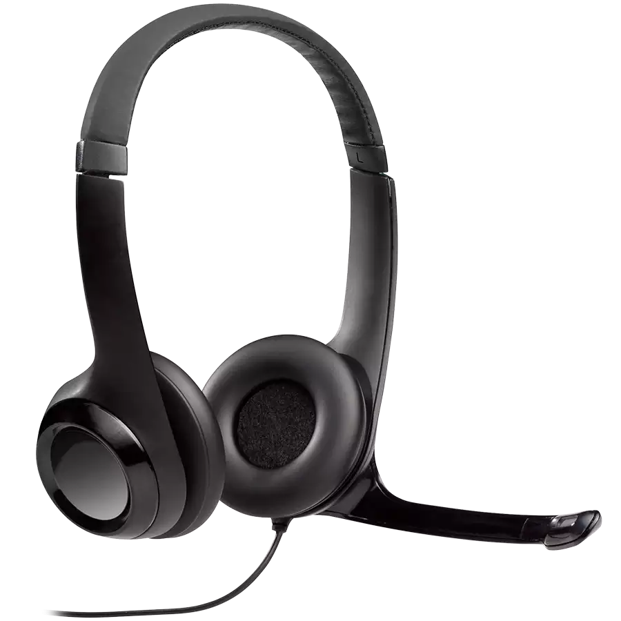 Гарнитура Logitech H390 (USB, элементы управления на кабеле, кабель 2.33м) (M/N: A00146)