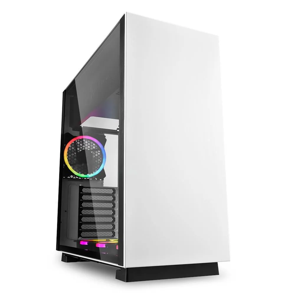 Корпус Sharkoon Pure Steel RGB, Midi Tower, E-ATX, ATX, m-ATX, White, 3x3.5"/5x2.5", 2xUSB3.0