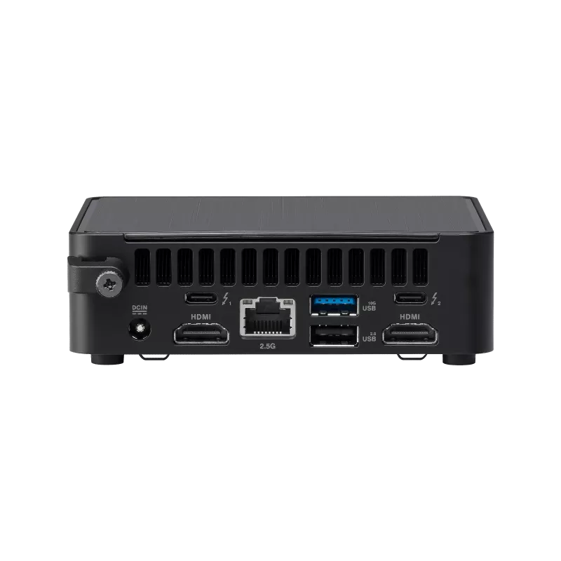 ASUS NUC 14pro/RNUC14RVKI300002I/Intel Core 3 100U/Intel Graphics/4xUSB/M.2 22x80 NVMe; 22x42 NVMe/2,5Gbe LAN/2xHDMI/ 2x Thunderbolt 4 (USB-C+DP)/no Storage/no RAM/AX211.D2WG.NV/no OS/EU Cord/Slim Kit(L6)/EAN:4711387492260