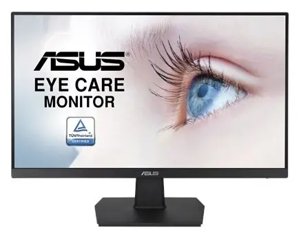 Монитор 23.8" Asus VA24EHE, Black, IPS, 1920x1080@75Hz, 250кд/м2, 1000:1, 4ms, VGA, DVI-D, HDMI