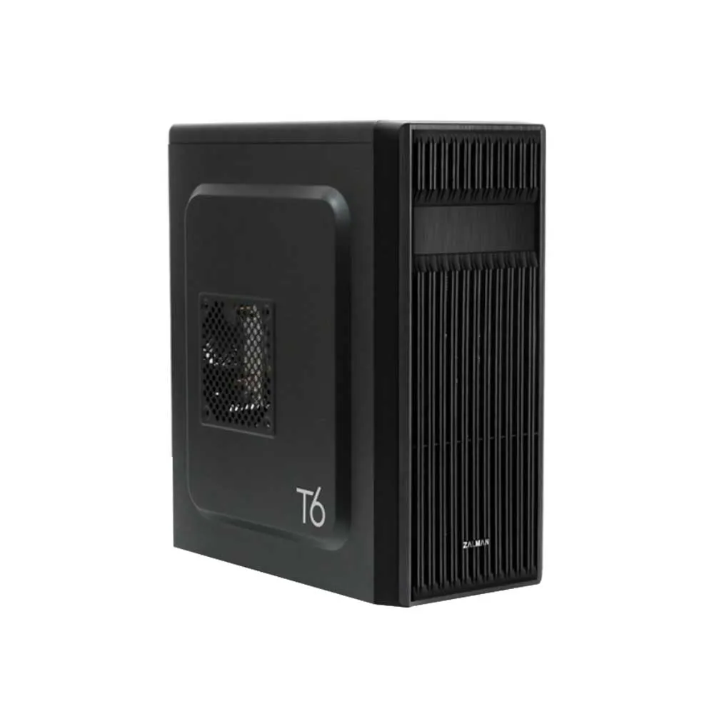 Корпус Zalman T6, Midi Tower, ATX, Black, 1x5.25"/2x3.5"/2x2.5", 2xUSB, USB3.0