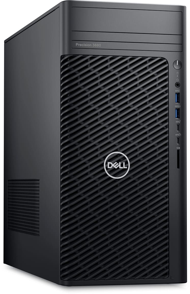 Рабочая станция Dell/Precision 3680 CTO Base/Tower/3г/Core i7/14700/2,1 GHz/16 Gb/M.2 PCIe SSD/512 Gb/T1000/8 Gb/Windows 11/Pro/64/Многоязычная