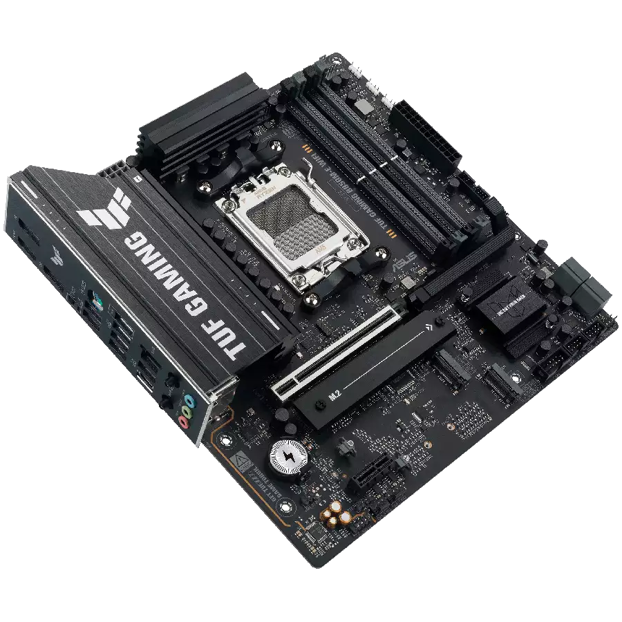ASUS Main Board Desktop AMD Socket AM5 AMD B850 Chipset 4 x DIMM slots, max. 256GB, DDR5 1 x DisplayPort1 x HDMI port 1 x Wi-Fi module 3 x M.2 slots 4 x SATA ATX Form Factor