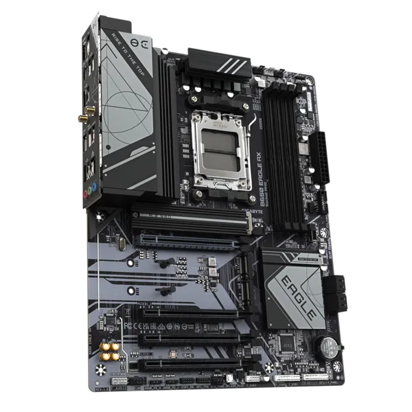 Матплата Gigabyte B650 Eagle AX, AM5, ATX, 4DDR-5, 4xPCI-Ex16, 4SATA, 3xM.2, HDMI, DP, 18USB