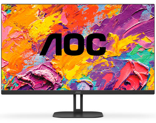 Элегантный монитор для Дома и Офиса с USB-C 23,8" AOC 24V5CE/BK IPS 1920x1080 75Hz 4ms 300cd/m 1000:1 HDMI USB-C 2x2W Black