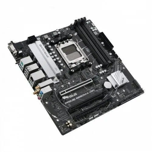 Матплата Asus Prime B650M-A WiFi, AM5, mATX, 4DDR-5, 3xPCI-Ex16, 4SATA, 2xM.2, VGA, HDMI, DP, 15USB