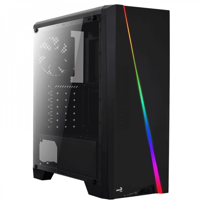 Корпус AeroCool Cylon Mini, Mini Tower, m-ATX, Black, 2x3.5"/2x2.5", USB, USB3.0, RGB