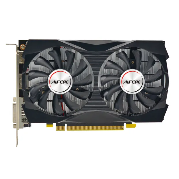 GF GTX1050Ti, Afox V8 Black, 1291MHz/7000MHz, 128bit, 4GB GDDR5, DVI-D, HDMI, DP