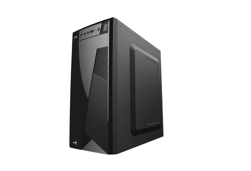 Корпус AeroCool CS-1101, Midi Tower, ATX, Black, 1x5.25"/3x3.5"/1x2.5", 2xUSB, USB3.0