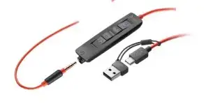 Наушники Poly/Blackwire 3325 Stereo MS USB-C +3.5mm Plug +USB-C/A Adapter