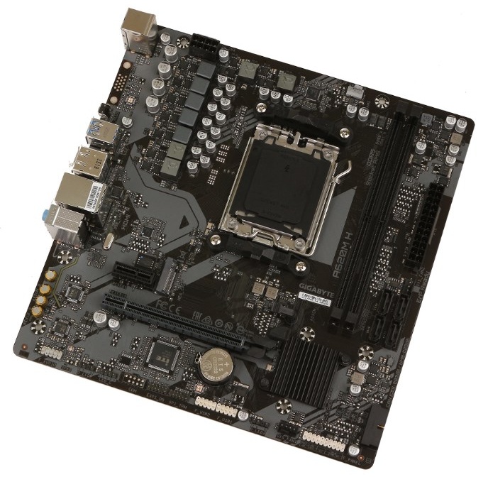 Матплата Gigabyte A620M H, AM5, mATX, 2DDR-5, 1xPCI-Ex16, 4SATA, 1xM.2, HDMI, DP, 9USB
