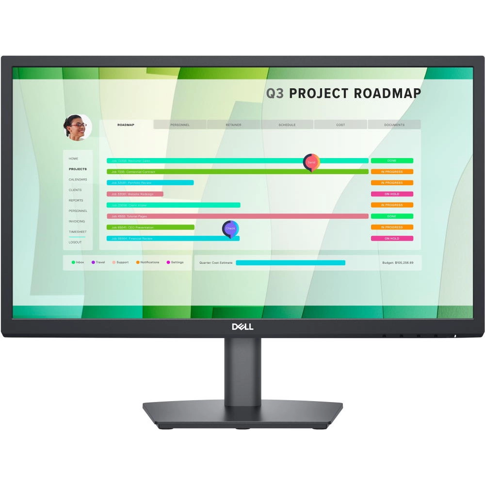 Монитор Dell/E2223HN/21,5 ''/VA/1920x1080 Pix/VGA/HDMI/5 ms/250 ANSI-Lum/3000:1/60 Hz