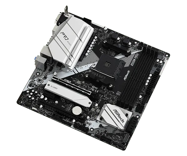 Матплата ASRock B550M Pro4, AM4, mATX, 4DDR-4, 2xPCI-Ex16, 6SATA, 2xM.2, VGA, HDMI, DP, 16USB