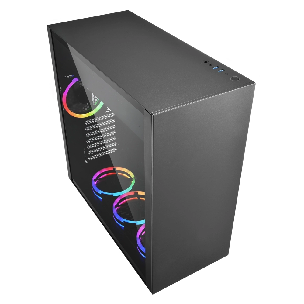 Корпус ПК без БП Sharkoon PURE STEEL RGB Bk