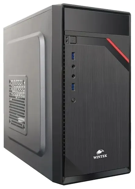 Корпус Wintek K0610 V3, Mini Tower, mATX, Black, 1x5.25"/3x3.5"/2x2.5" HDD, 2xUSB, Mic+Audio