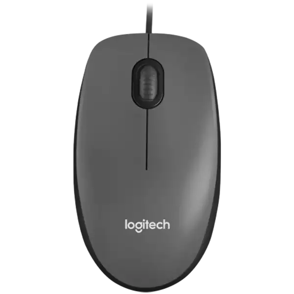 Мышь Logitech M100, Black, Wired, Optical, 1000dpi, USB