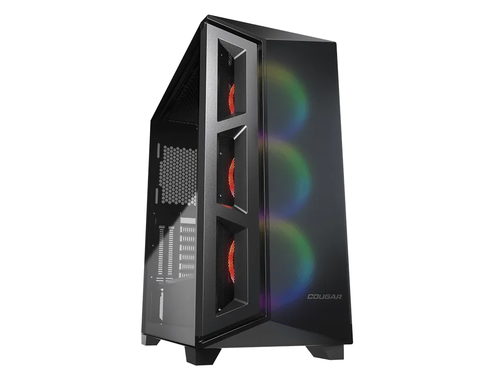 Корпус Cougar DarkBlader X5 RGB, Midi Tower, E-ATX, Black, 2x3.5"/2x2.5", 2xUSB3.0, USB-C