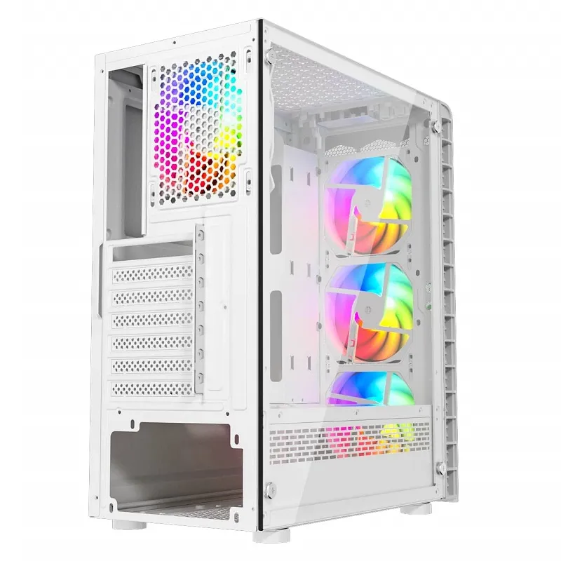 Корпус Wintek Energy JX188-11-M-W TG, Midi Tower, ATX, White, 2x3.5"/2x2.5", 2xUSB, USB3.0