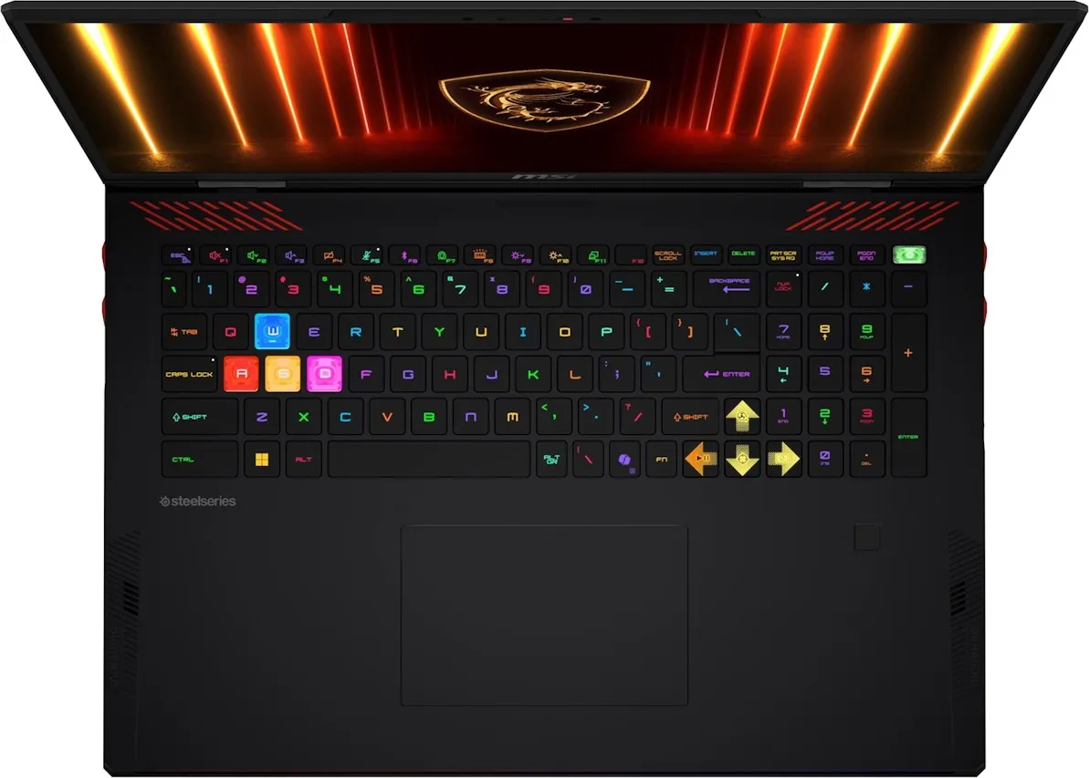 Ноутбук MSI Raider 18 HX AI A2XWJG-651KZ, Core U 9 285HX/18"UHD+/64GB/4TB/GF RTX5090 24GB/LAN/W11H