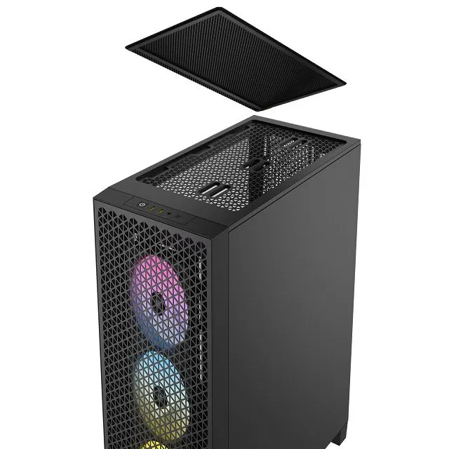 Corsair 3000D RGB Tempered Glass Mid-Tower, Black