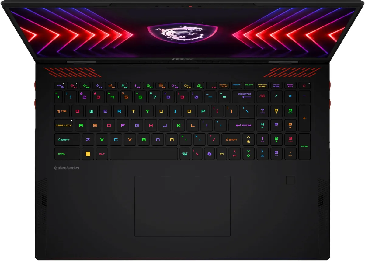 Ноутбук MSI Raider A18 HX A9WJG-244XKZ, Ryzen 9 9955HX3D/18"UHD+/64GB/1TB/GF RTX5090 24GB/LAN/DOS