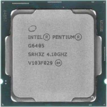 Intel Pentium Gold G6405, S1200/2 cores/Comet Lake/4.1GHz/4MB L3/14nm/UHD Graphics 610/58W, OEM