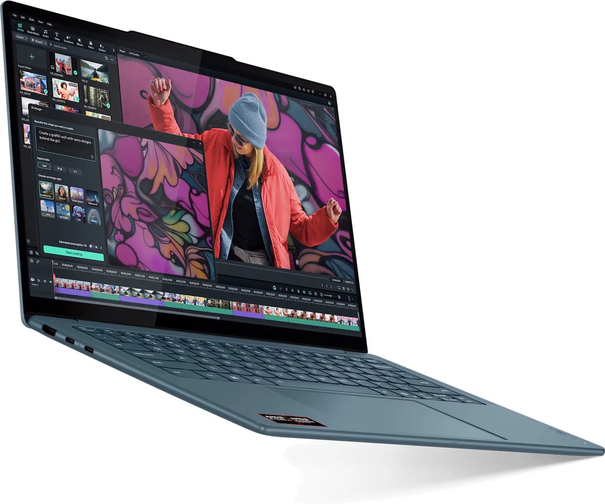 Ноутбук Lenovo Yoga Slim 7 14AKP10, Ryzen AI 7 350/14"WQ+/32GB/1TB/Radeon 860M Graphics/W11H