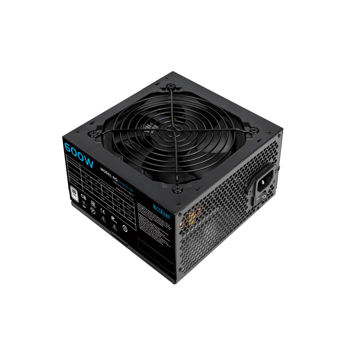 Блок питания PCCooler HW600-NP, 600W, Non Modular, 80+, Fan 120mm, 50,000 Hours HW600-NP