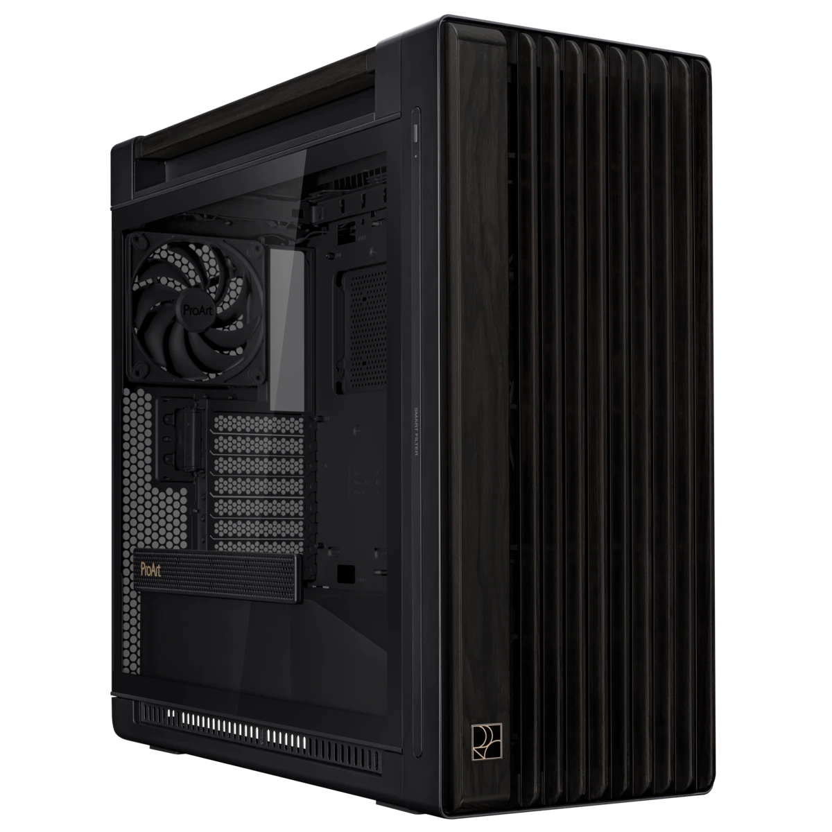 Корпус ASUS PROART PA602 WOOD METAL PWM BLACK EATX/ATX/mATX/mITX/DTX/mDTX 90DC00J0-B09020
