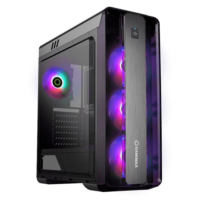 Корпус GameMax MoonLight FRGB(MFG.G511), Midi Tower, ATX, Black, 2x3.5"/2x2.5", 2xUSB2.0, USB3.0