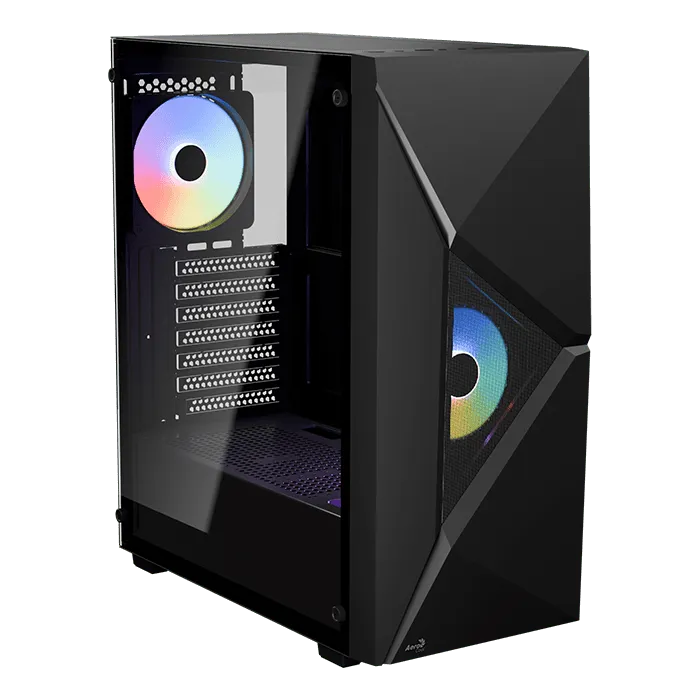 Корпус AeroCool Player-G-BK-v1, Midi Tower, ATX, m-ATX, Black, 2x3.5"/4x2.5", 2xUSB, USB3.0