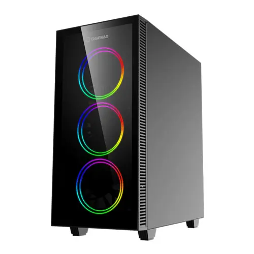Корпус GameMax Draco XD, Midi Tower, ATX, Black, 2x3.5"/2x2.5", USB2.0, USB3.0