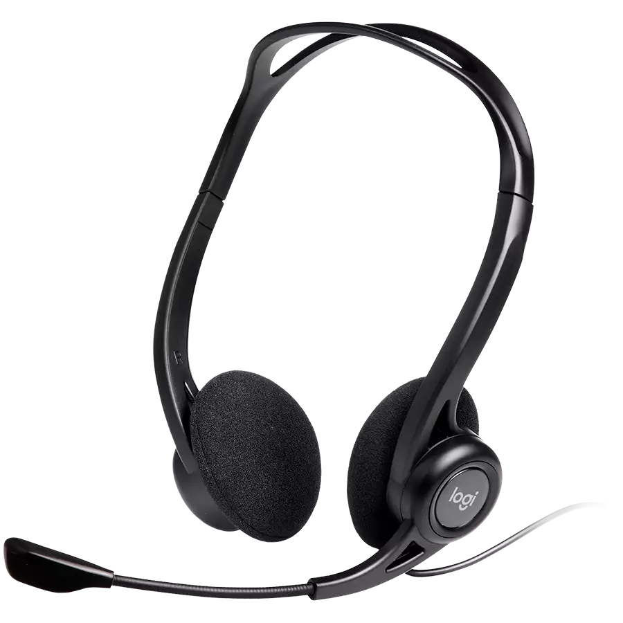Гарнитура Logitech PC960 (USB, элементы управления на кабеле, кабель 2.4м) (M/N: A00091)
