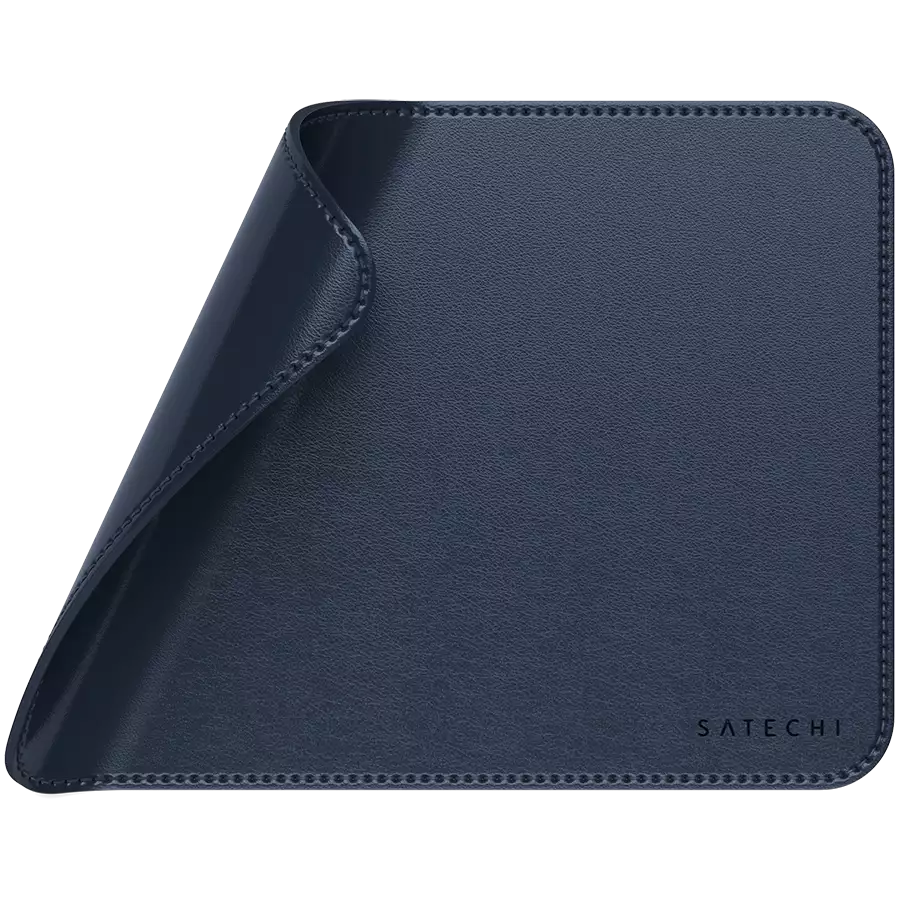 SATECHI Vegan-Leather Premium Mouse Pad (Blue)
