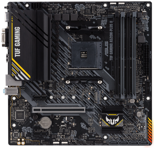 Материнская плата ASUS TUF GAMING A520M-PLUS II AM4 4xDDR4 4xSATA3 RAID M.2 DSub DVI HDMI mATX