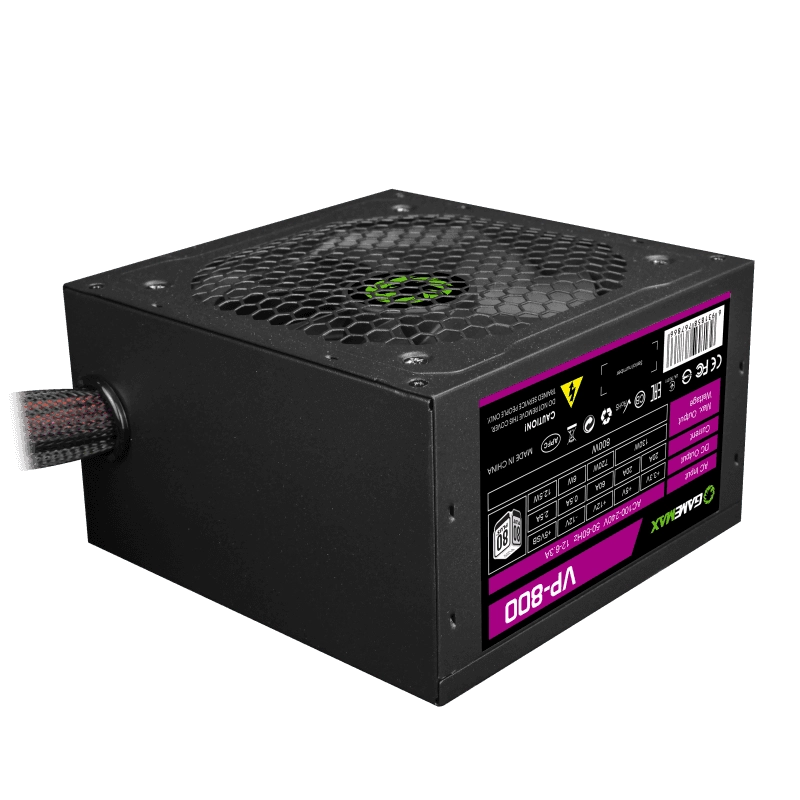 БП ATX 800W GameMax VP-800, Bronze, 20+4/20+4+8/24+4/24+8, 12сm, 2x6+2p PCI-E
