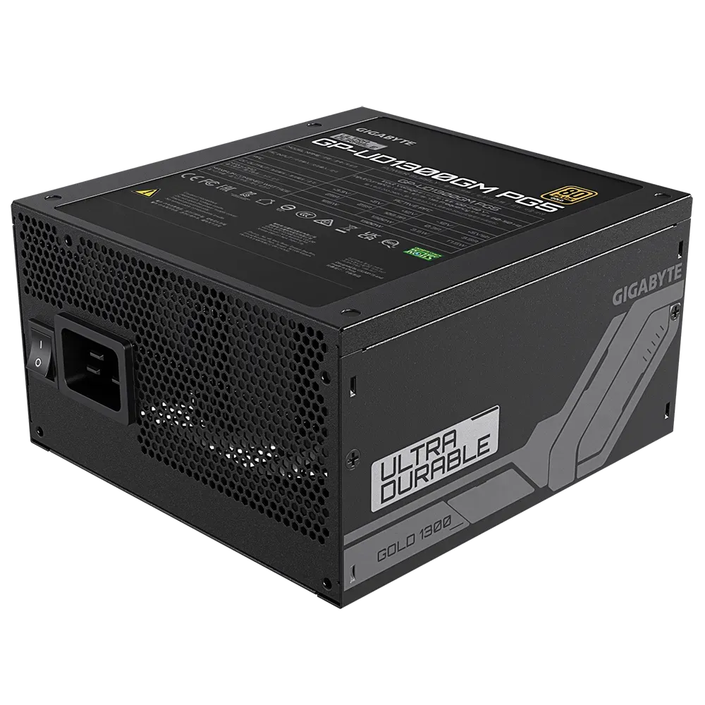 БП ATX 1300W Gigabyte GP-UD1300GM PG5,Gold,20+4/20+4+8/24+4/24+8/24+4+8/24+8+8,14сm,6x6+2p+16p PCI-E