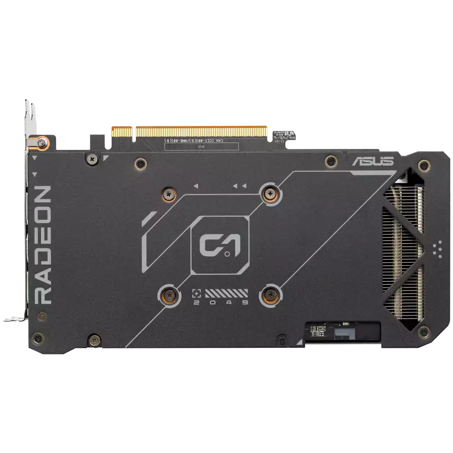 ASUS Video Card AMD Radeon RX 7600 8GB GDDR6 OC mode: up to 2715 MHz Default mode: up to 2695 MHz 128-bit Digital Max Resolution 7680 x 4320 Yes x 1 (Native HDMI 2.1)Yes x 3 (Native DisplayPort 1.4a)HDCP Support Yes (2.3)