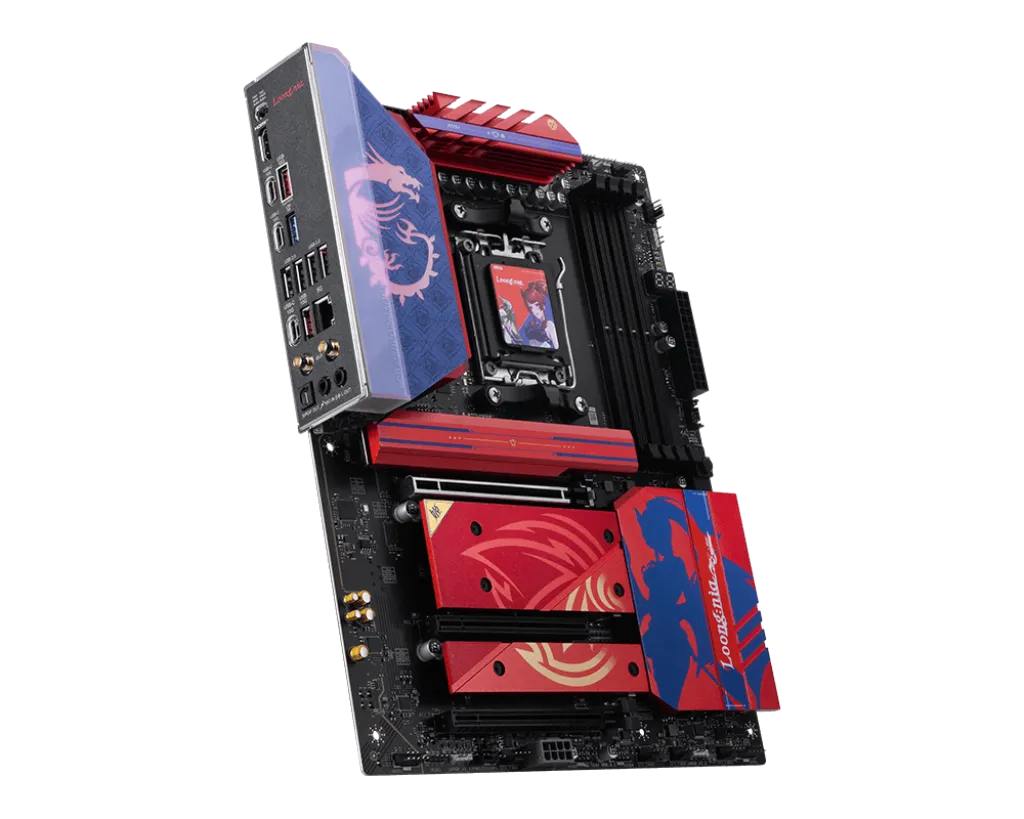 Материнская плата MSI B850 MLG EDITION AM5 4xDDR5 4xSATA3 RAID 4xM.2 HDMI 3xType-C ATX