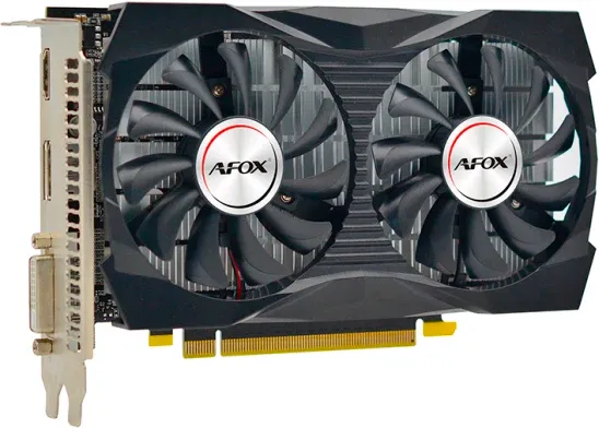 GF GTX1050Ti, Afox V8 Black, 1291MHz/7000MHz, 128bit, 4GB GDDR5, DVI-D, HDMI, DP