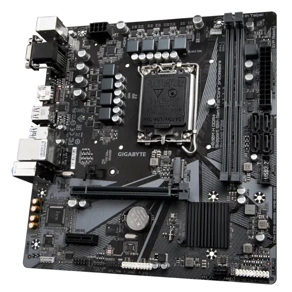 Матплата Gigabyte H610M H V3 DDR4, iH610, S1700, 2DDR-4, 1xPCI-Ex16/1х1, 4SATA, 1xM.2,VGA,HDMI,12USB