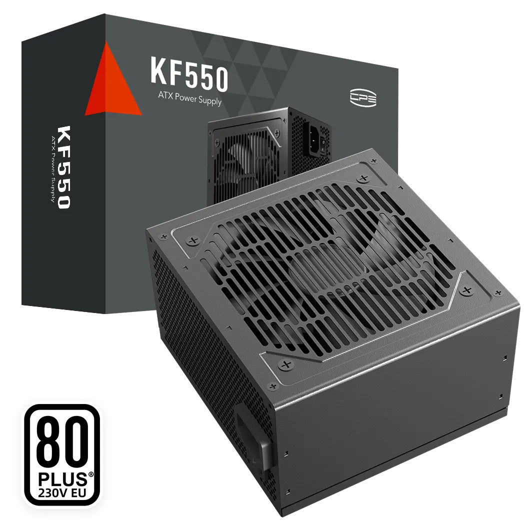 БП ATX 550W PCCooler KF550, 80 PLUS, 20+4/20+4+8/24+4/24+8+8, 14сm, 2x6+2p PCI-E