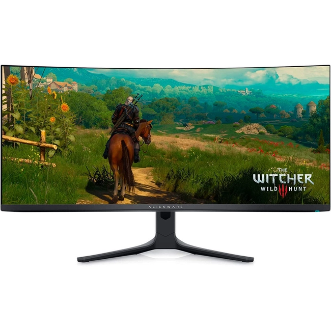 Монитор Dell/Alienware AW3423DWF/34.18 ''/OLED/3440x1440 Pix/HDMI/2xDP/4xUSB/AudioOut/Headphones/0,1 мс/1 000 ANSI люм/1 000 000:1/165 Hz